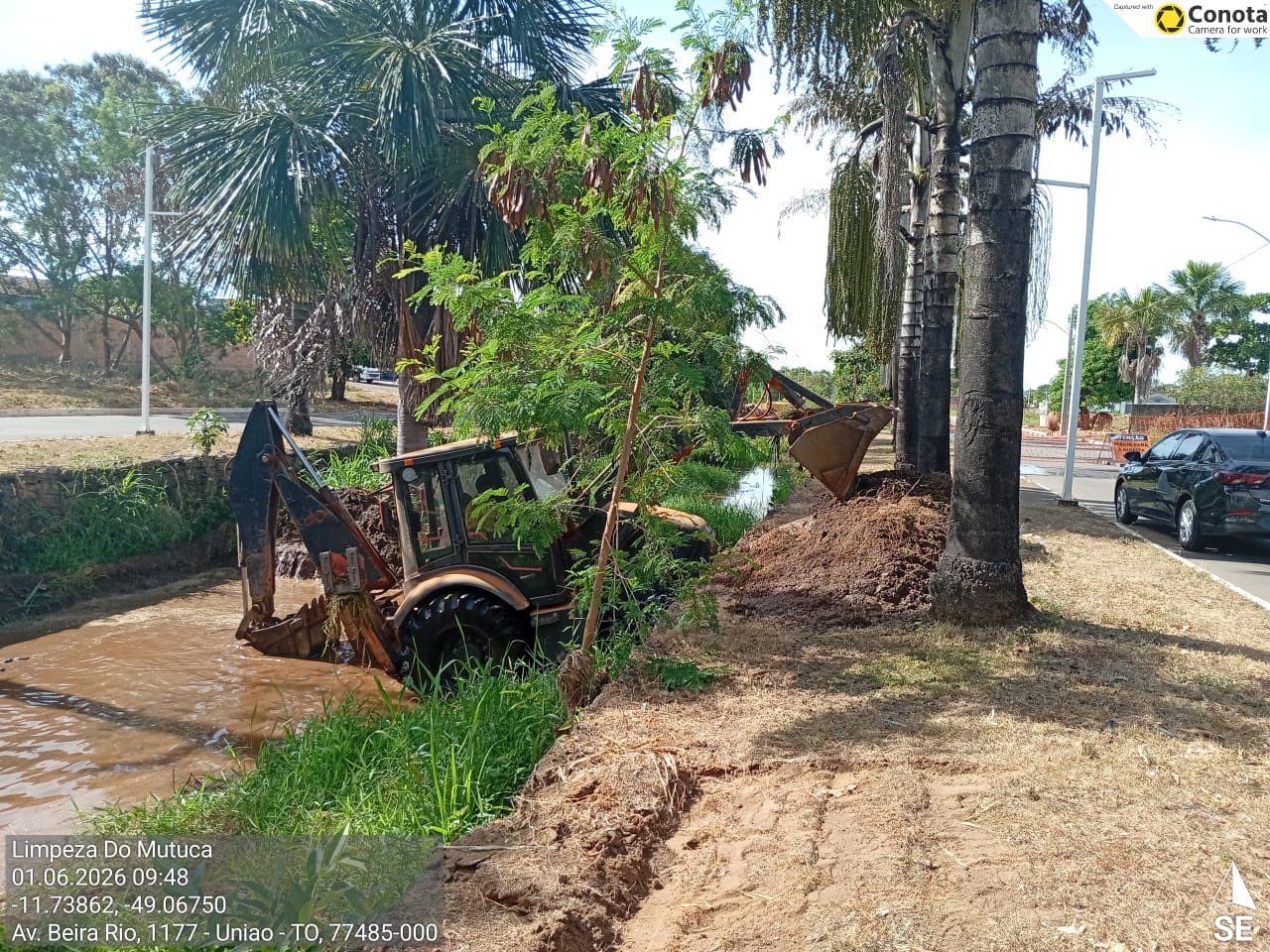 Prefeitura de Gurupi inicia nova etapa das obras de drenagem no córrego Mutuca com intervenção na travessia da Rua S, no setor União