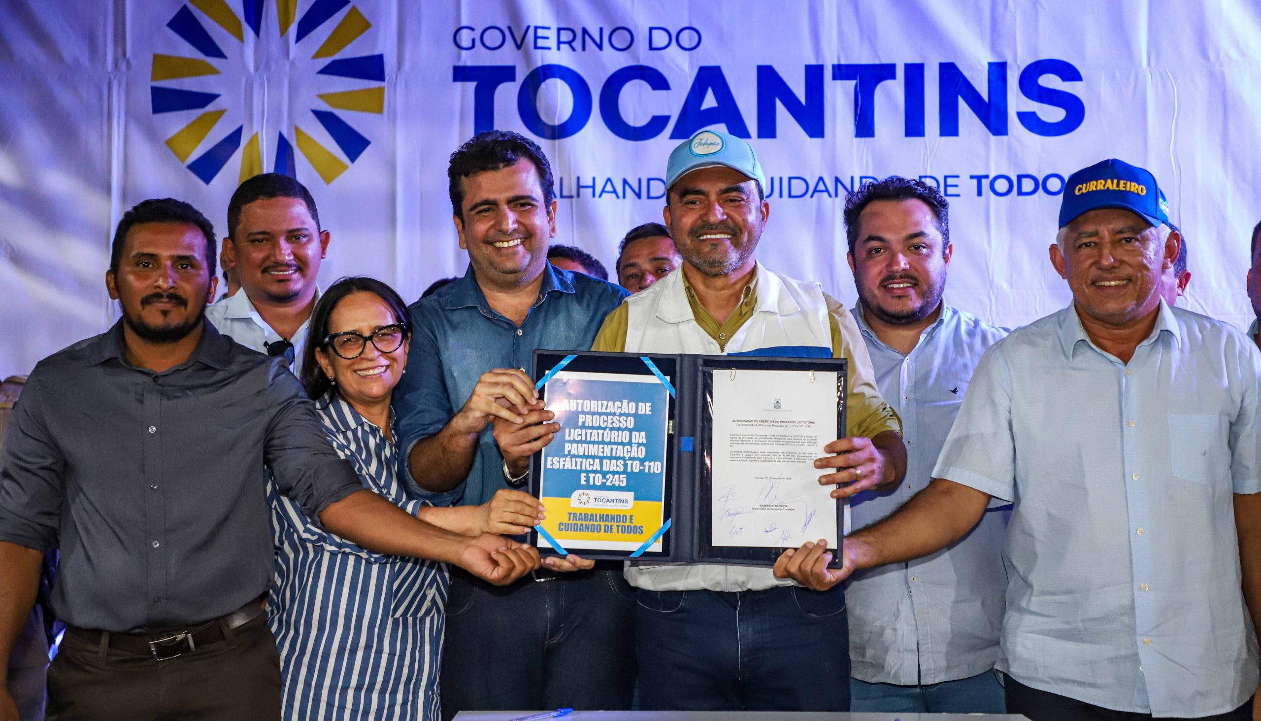 Governador Wanderlei Barbosa inaugura ponte sobre o Rio Caracol e autoriza pavimentação de mais de 80 quilômetros de rodovias entre os municípios de Lizarda e São Félix do Tocantins
