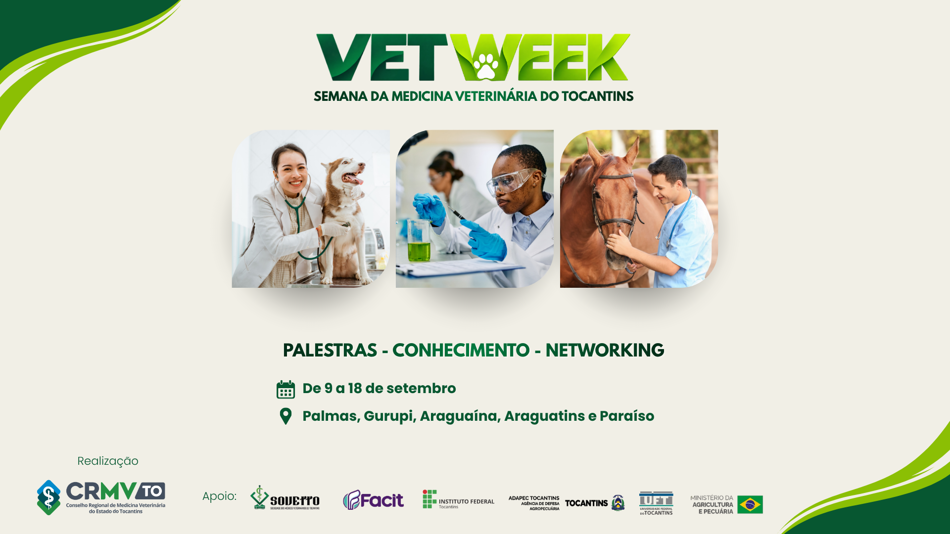 Vet Week: CRMV-TO promove semana especial voltada à Medicina Veterinária