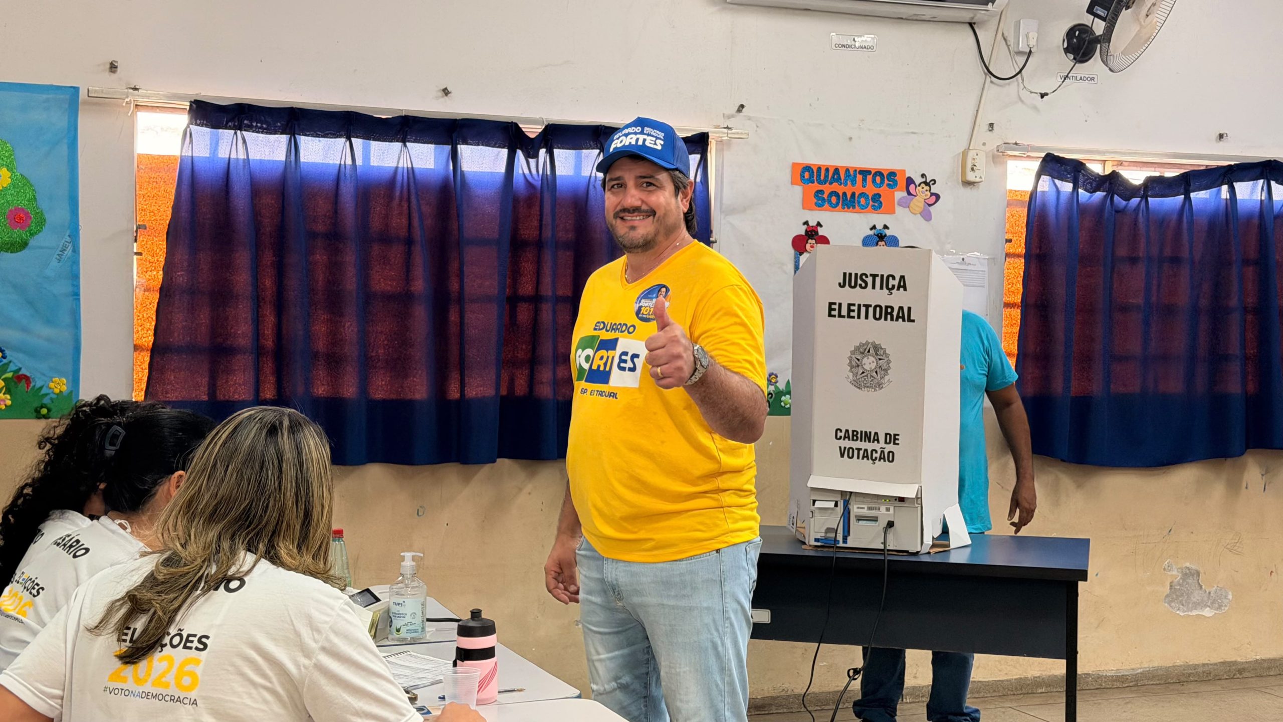 Eduardo Fortes vota em Gurupi e acompanhará apuração ao lado de apoiadores